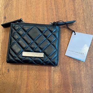 Kurt Geiger Diamond Quilt Leather Bifold Wallet